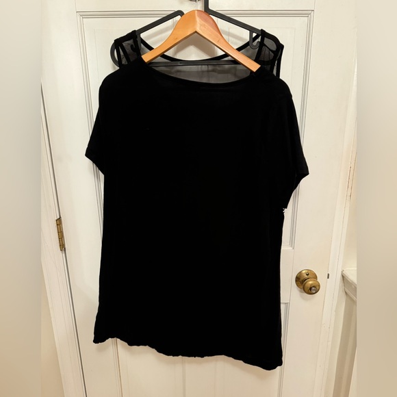 Vanite Couture 2 piece sheer overlay London Graffiti tunic large - Picture 5 of 10